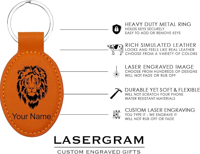 LaserGram Oval Keychain, Water Polo, Personalized Engraving Included - Image 4