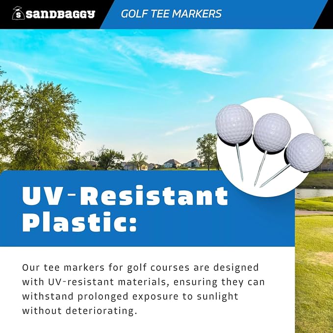 Sandbaggy Plastic Tee Markers for Golf Course - Image 3