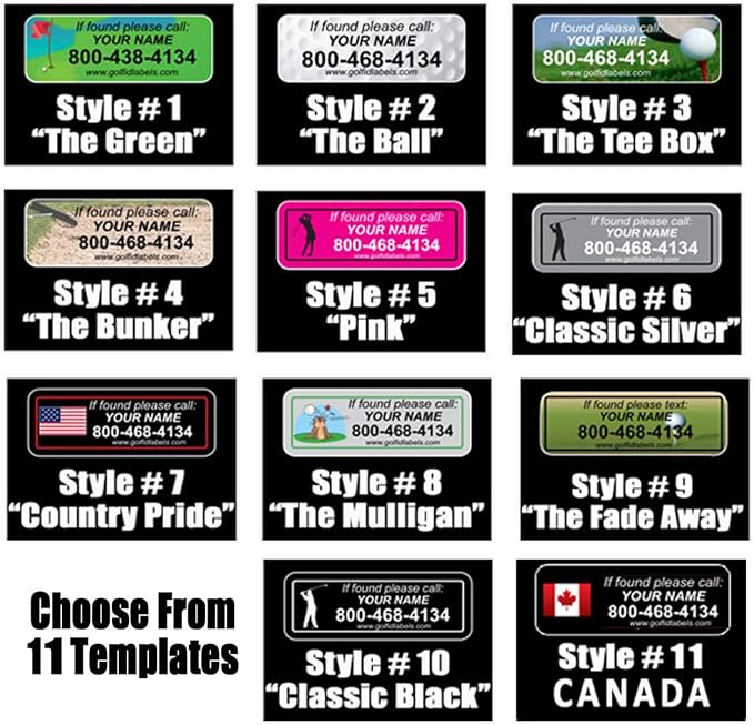 Golf Club Stickers Set of 17| Golf Gift - Image 7