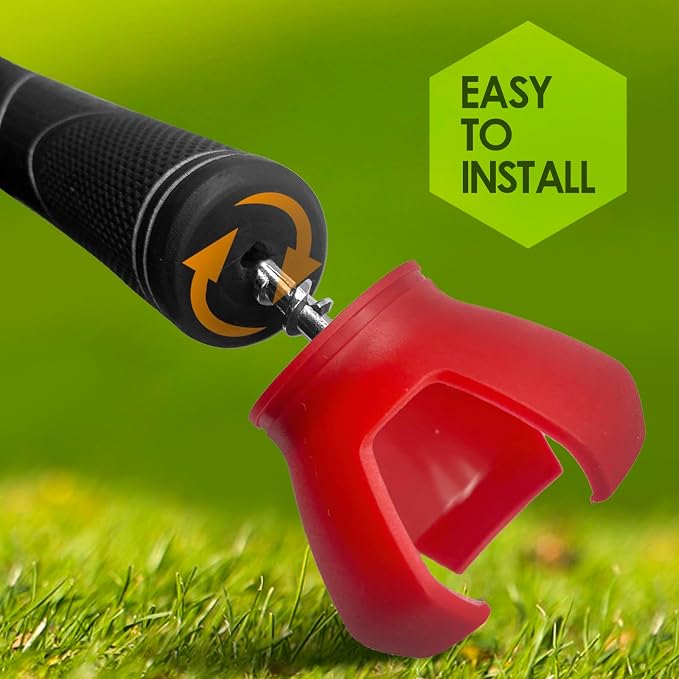 3-Prong Golf Ball Retriever Grabber Pick Up, Back Saver Claw Put On Putter Grip - Image 3