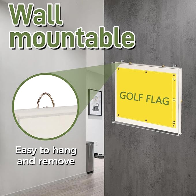 Acrylic Golf Flag Frames for 13'' x 17'' Golf Flag, Banner Frame Shadow Boxes - Image 5