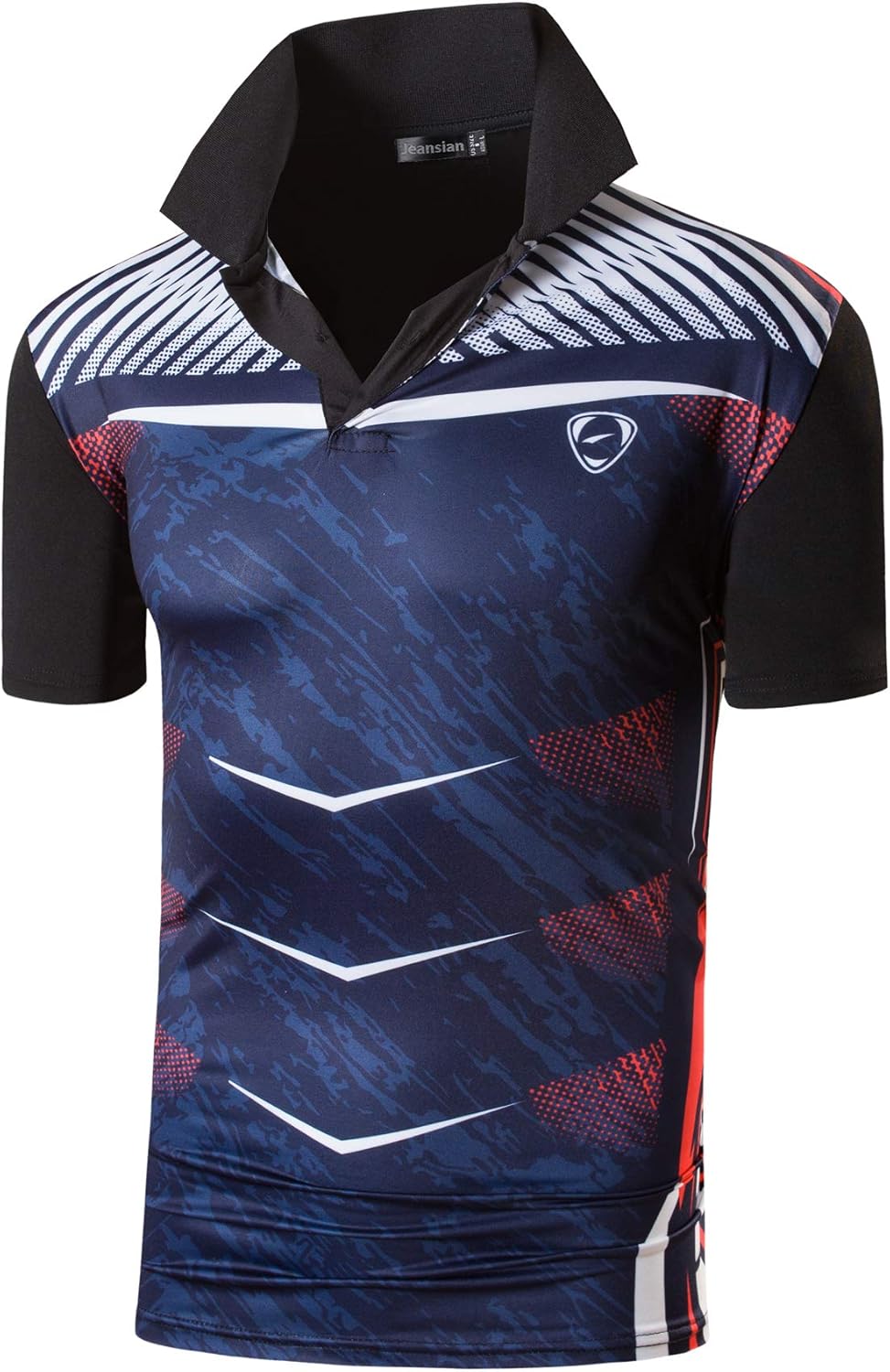 jeansian Men's Sport Outdoor Quick Dry Fit Short Sleeves Polo Tee Shirt Tshirt T-Shirt Tops Golf Tennis Bowling LSL195