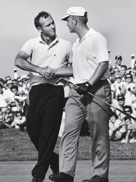 ART.COM Wall Premium Photographic Print Golfer Jack Nicklaus and Arnold Palmer During National Open Tournament by John Dominis, 18" x 24"