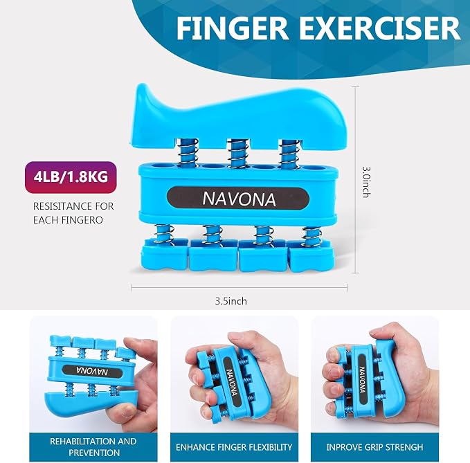 13 PCS Grip Strength Trainer Kit, Hand Gripper Strengthener, Forearm - Image 6