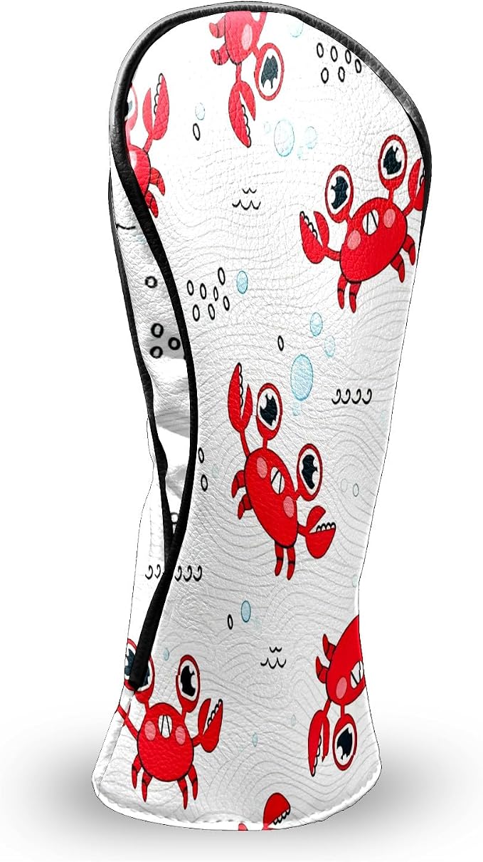Premium Leather Golf Club Headcovers, Mango Pattern Fits Driver Hybrid Fairway - Image 7