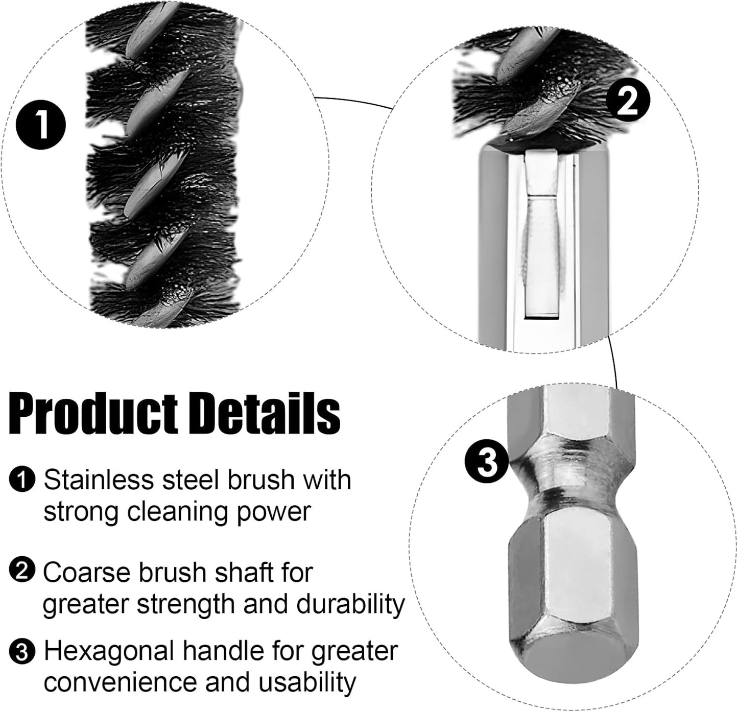 2 Pack Golf Club Cleaning Brush with Ferrules Tool, Dual Head Stainless Steel Shaft and Hosel Cleaner for Golfers Players Coaches, Perfect for Iron or Wood Hybrid Clubs Maintenance
