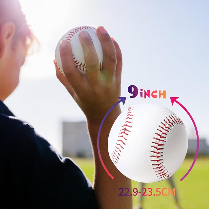 12 Pack Standard Size T-Ball Training Baseballs - Image 2