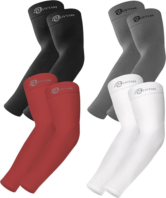 BHYTAKI UV Sun Protection Arm Sleeves, UPF 50 Sports Cooling Arm Compression by BHYTAKI