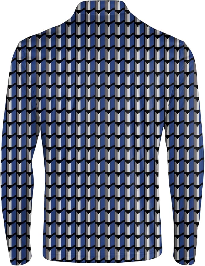 Men's Long Sleeve Golf Shirt Quick Dry 3 Button Work Fishing Outdoor Casual - Image 4