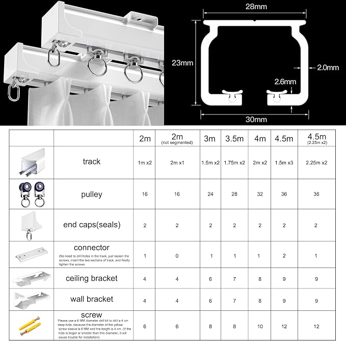 Ceiling Mounted Curtain Track - Image 6