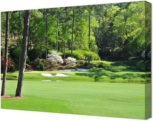Augusta National Golf Club 12th Hole Wall Art by chenchenArt