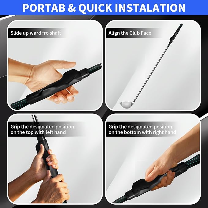 Golf Grip Trainer for Correct Hand Position Golf Training Aid Practice Kit for - Image 5