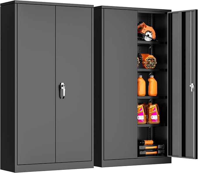 INTERGREAT Metal Storage Cabinet, Tall Metal Cabinet by INTERGREAT