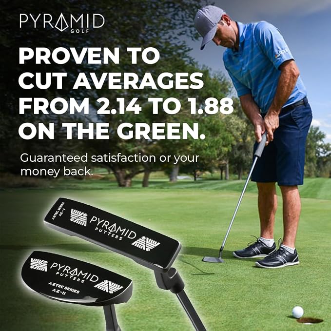 Pyramid Golf Putter for Improved Accuracy & Consistency – Gear Effect Grooves - Image 4