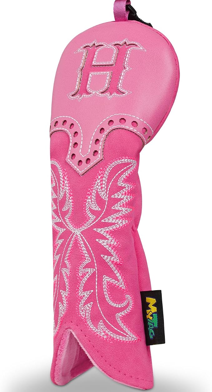 mytag Pink Golf Club Head Covers, Western Cowboy Retro Golf Headcovers - Image 3