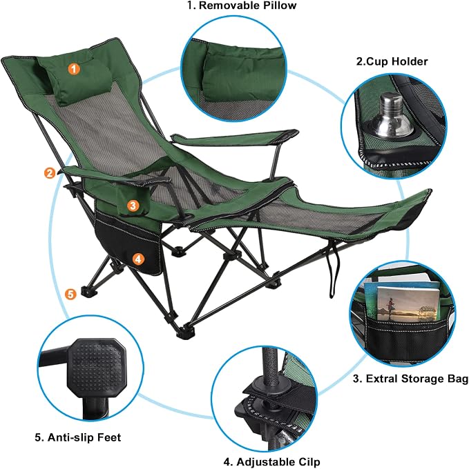 LEADALLWAY Camping Folding Chair - Image 5