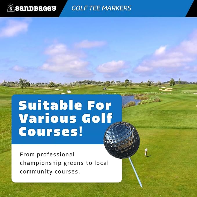 Sandbaggy Plastic Tee Markers for Golf Course - Image 6