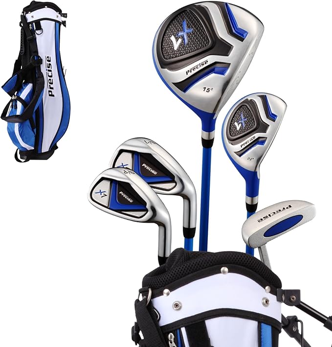 Precise X7 Kids Golf Clubs Set – Boys’ & Girls’ Junior Golf Set by PreciseGolf