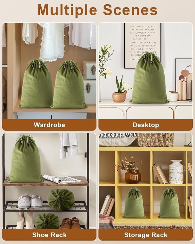 FantasyLife Shoe Bags for Travel, Washable Dust Bags for Storage & Packing - Image 6