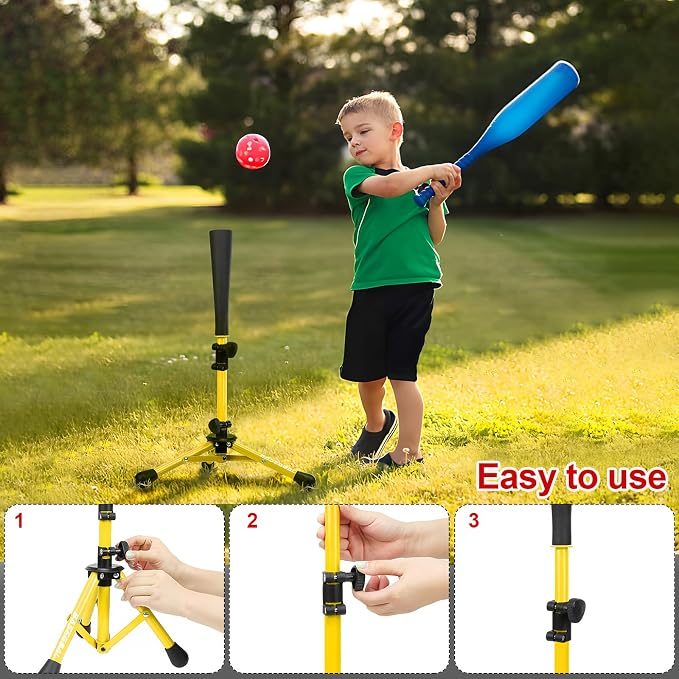 Baseball Tee for Kids, Batting Tee, Softball Tee, Youth Hitting Tee, Teeball Tee - Image 4