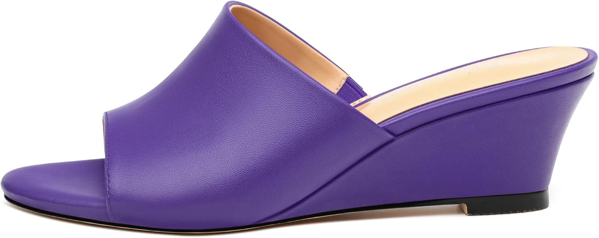 Wedge Sandals for Women Open Toe Wedge Heels Womens Matte High Heel Sandal - Image 2