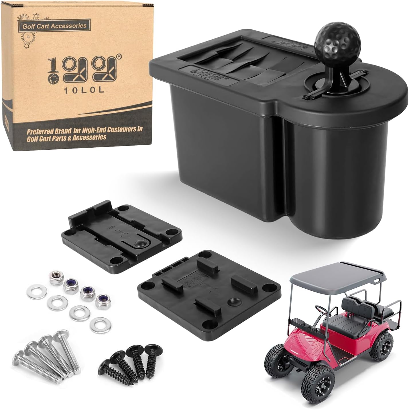 10L0L Golf Ball Washer, Golf Club and Ball Cleaner for EZGO Yamaha Club Car …