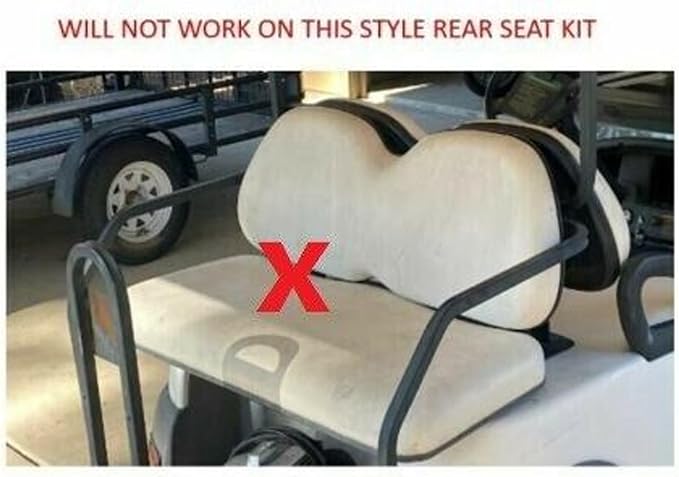 Huskey Parts Company 4PCS Charcoal Gray Golf Cart Seat Covers Diamond Stitching - Image 6