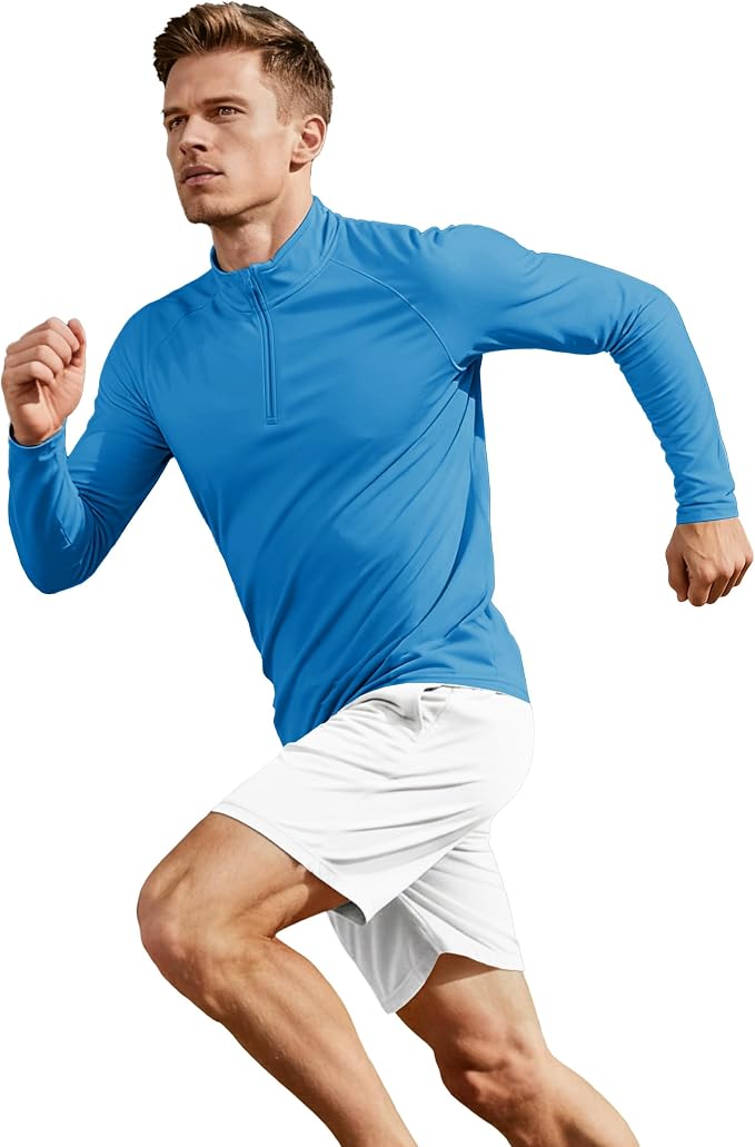 Boladeci Men's UPF 50+ Sun Shirts 1/4 Zip Long Sleeve SPF UV Protection - Image 5