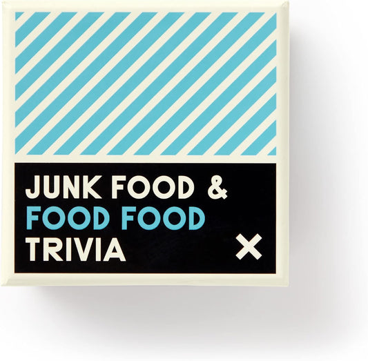 Brass Monkey Junk Food & Food Food – Trivia Card Game Set with 200 Unique Questions About Random Food Knowledge for Adults and Kids Ages 13+