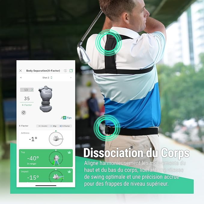 MOXI SwingMotion Golf Swing Analyzer – Dual Wearable IMU Sensors - Image 5