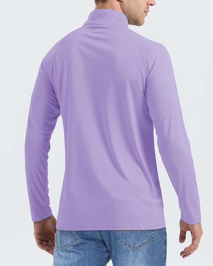 Boladeci Men's UPF 50+ Sun Shirts 1/4 Zip Long Sleeve SPF UV Protection - Image 3