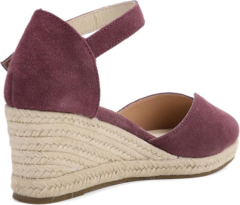 Platform Wedges Sandals for Women, Ankle-Strap, Cap Toe, Summer Espadrilles - Image 4