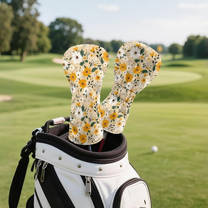 Golf Club Head Covers for Club Protective, Waterproof PU Leather Driver Fairway - Image 5