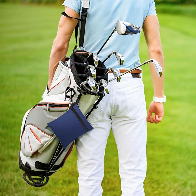 Shappy 3 Pcs Golf Tee Bag 6.7 x 5.5 Inch Golf Ball Bag Pouch Utility Tee Holder - Image 4