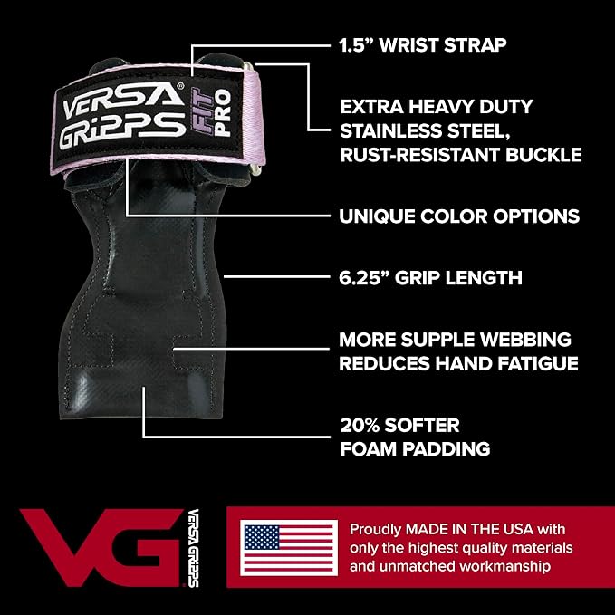 Versa Gripps® Fit Pro, Made in the USA, Wrist Straps - Image 2