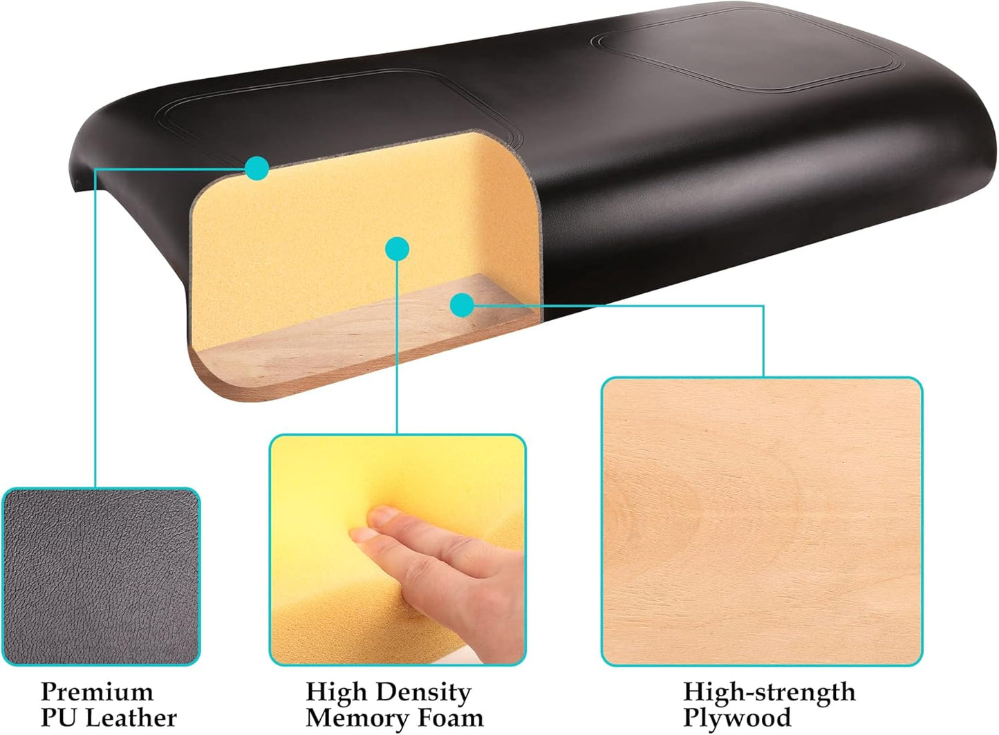 10L0L Front Seat Bottom & Backrest Assembly for Club Car DS 2000.5-up Golf Cart, Factory Style Replacement Cushions