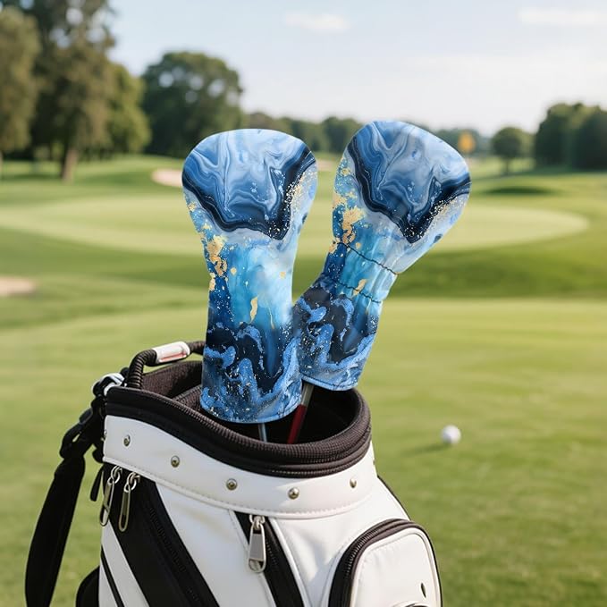Golf Club Head Covers for Club Protective, Waterproof PU Leather Driver Fairway - Image 5