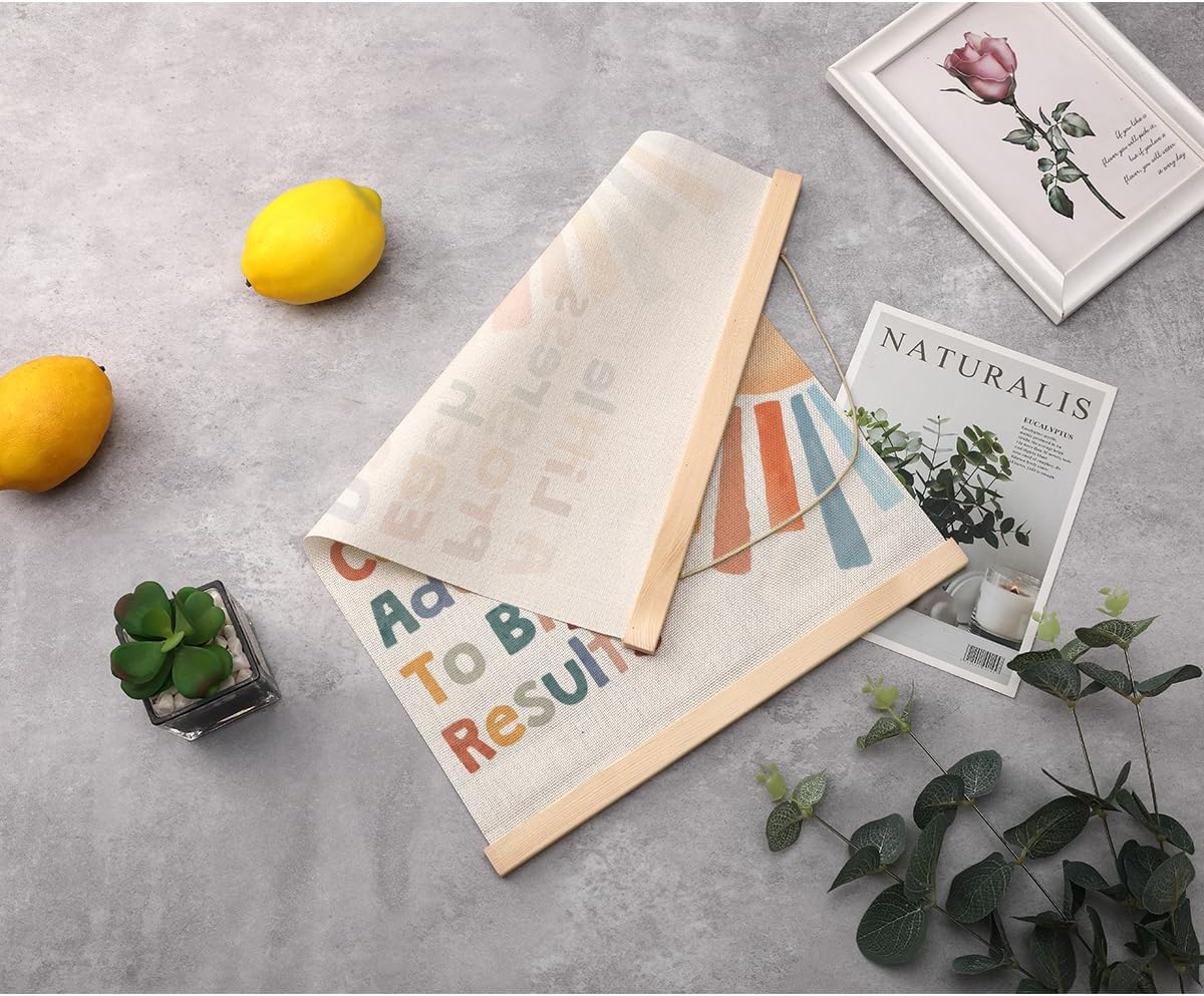 Inspirational Boho Sun Poster Hanger, Classroom Decor Growth Mindset Wall Decor, Sunshine Posters, Educational Posters Wall Art Wall Hanging Banner Bedroom Nursery Home Baby Room Decor