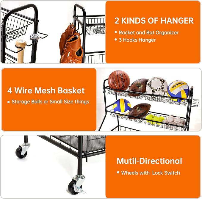 WEYMILA Sport Equipment Organizer - Image 4