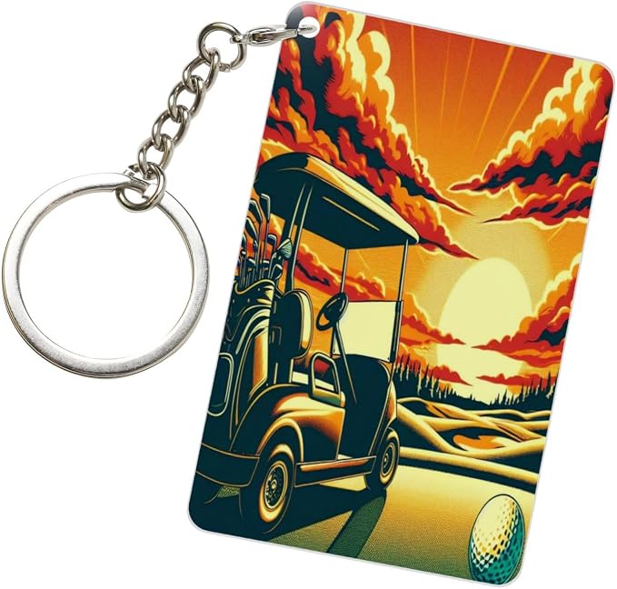 Keychain - Rectangular Acrylic Keychain Daily Key Ring Car Key Fob Holder 2X3 by Unknown