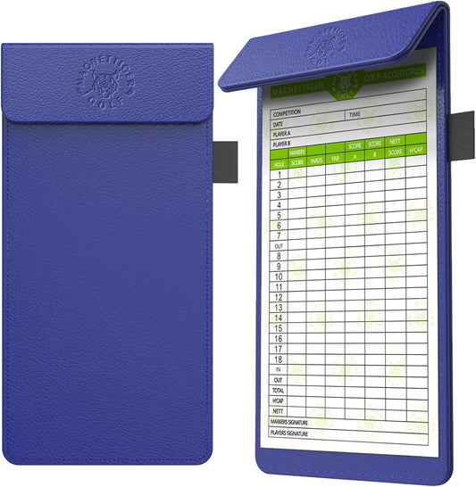 Golf Scorecard Holder & Magnetic Yardage Book Cover,Golf Accessories for Men,Magnet Book Case for Back Pocket 3.94 * 7.87inch