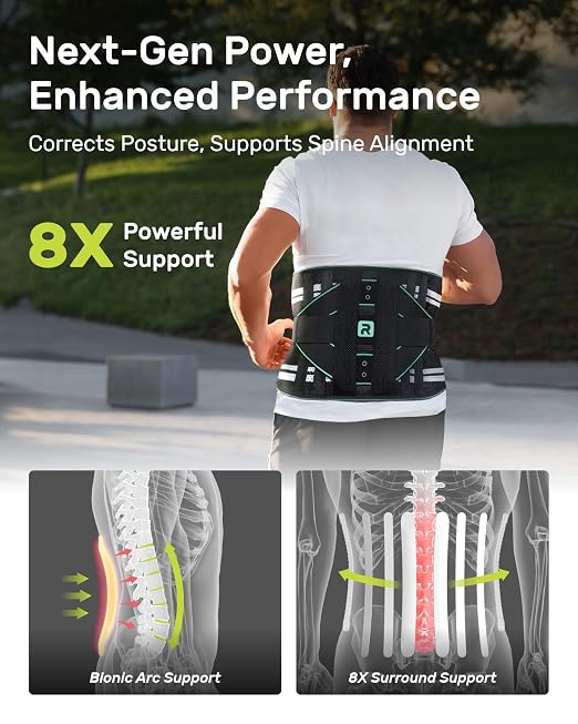 Back Brace for Lower Back for Women Men, Elastic Back Support Belt - Image 2