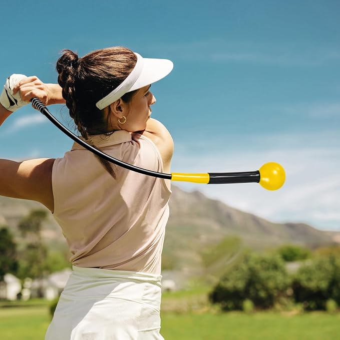 GYMAX Golf Swing Trainer, Warm-Up Stick - Image 9