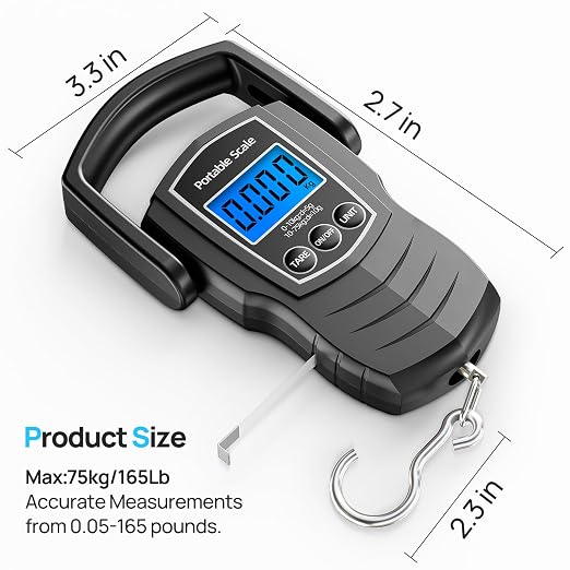 75Kg/165Lb Digital Luggage Scale - Image 6