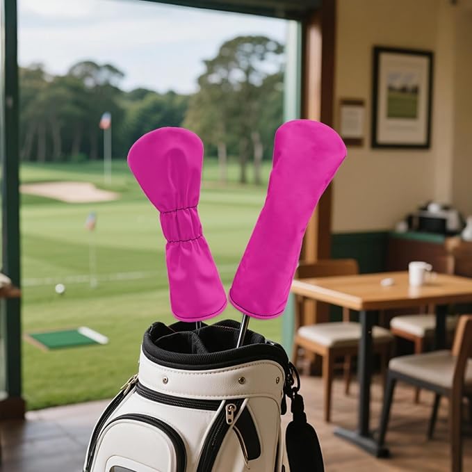Golf Club Head Covers for Club Protective, Waterproof PU Leather Driver Fairway - Image 4