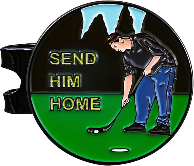 Golf Ball Marker with Magnetic Hat Clip by SPORTYBUFF