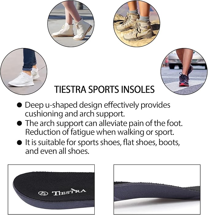 Insoles for Womens Memory Foam Shoe Inserts, Replacement Insoles for Work Boot - Image 4