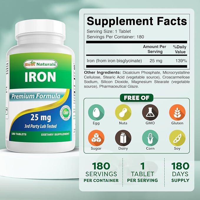 Best Naturals Iron Supplement - Image 2
