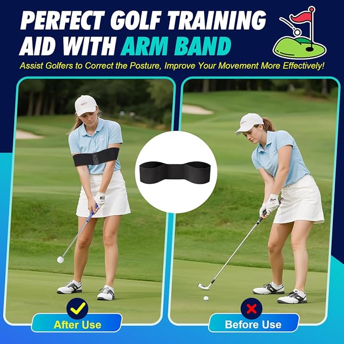Retractable Golf Swing Training Aid, Right-Handed Golf Swing Trainer - Image 5