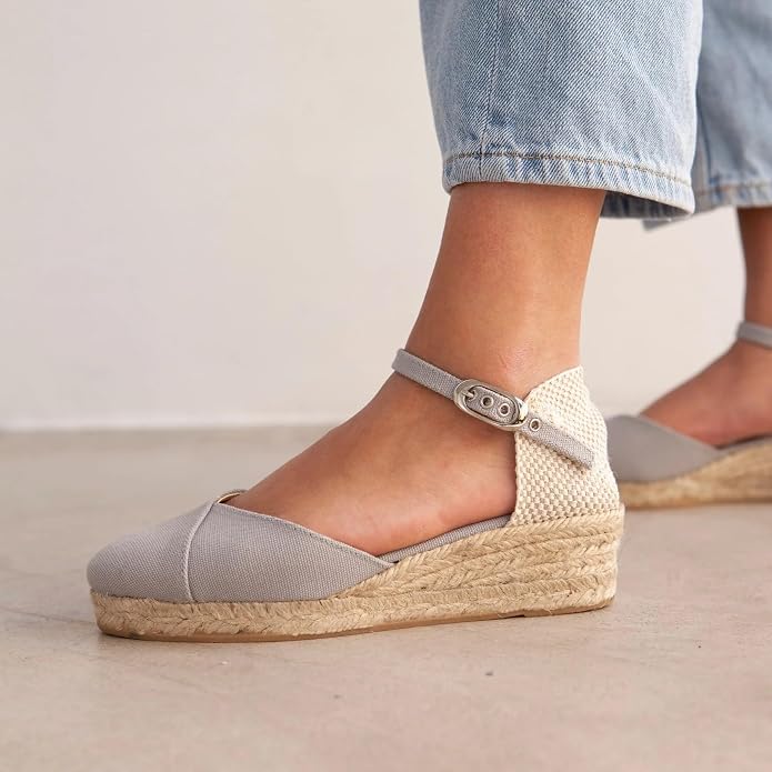 Girona Authentic Spanish Espadrille Wedge Sandals - Image 2